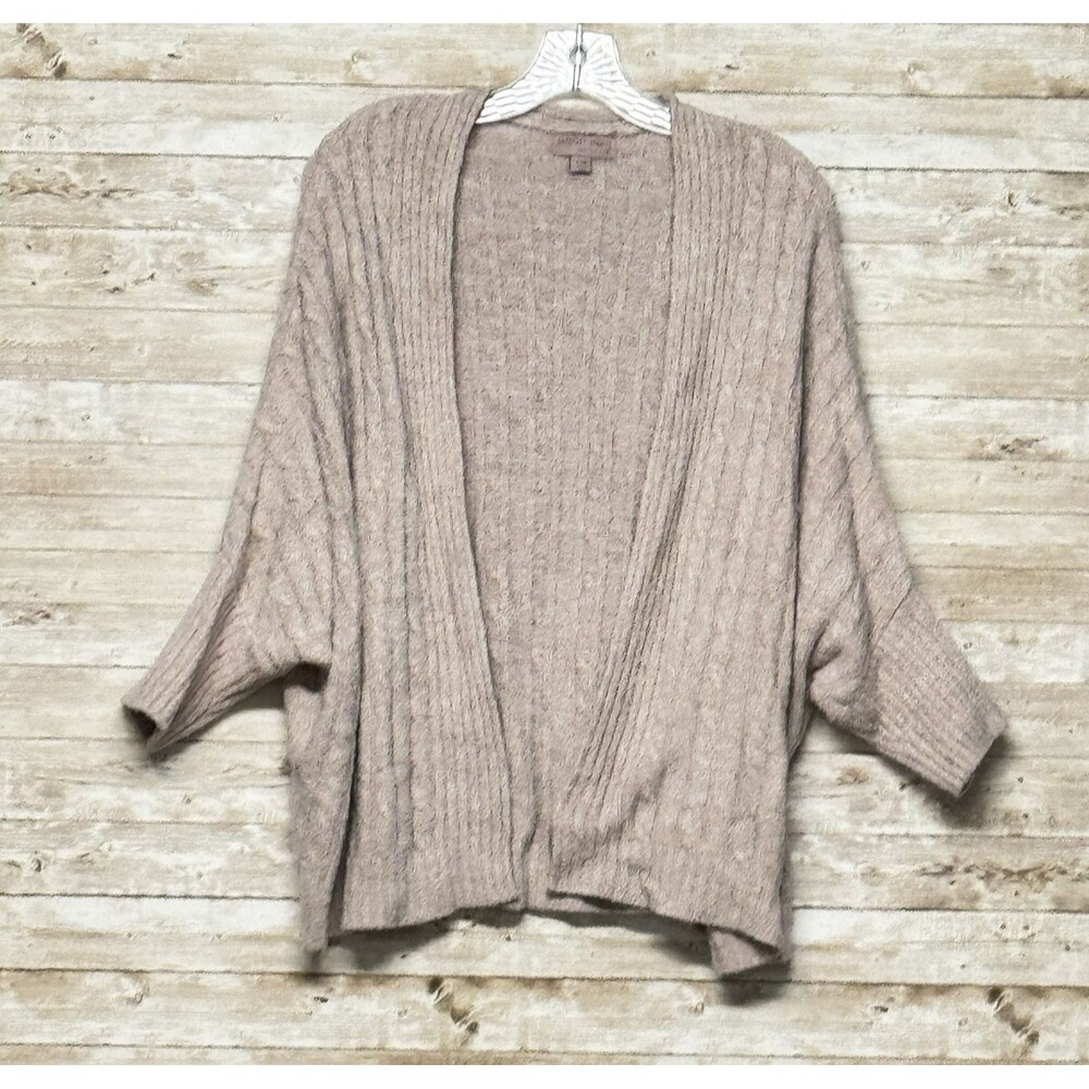 Barefoot Dreams Sweater Womens L XL Pink CozyChic Lite Batwing Knit Cardigan